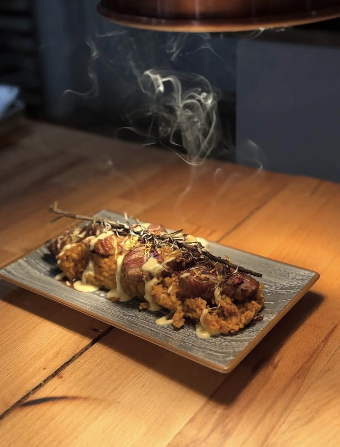 Plat de canard, restaurant La Grange