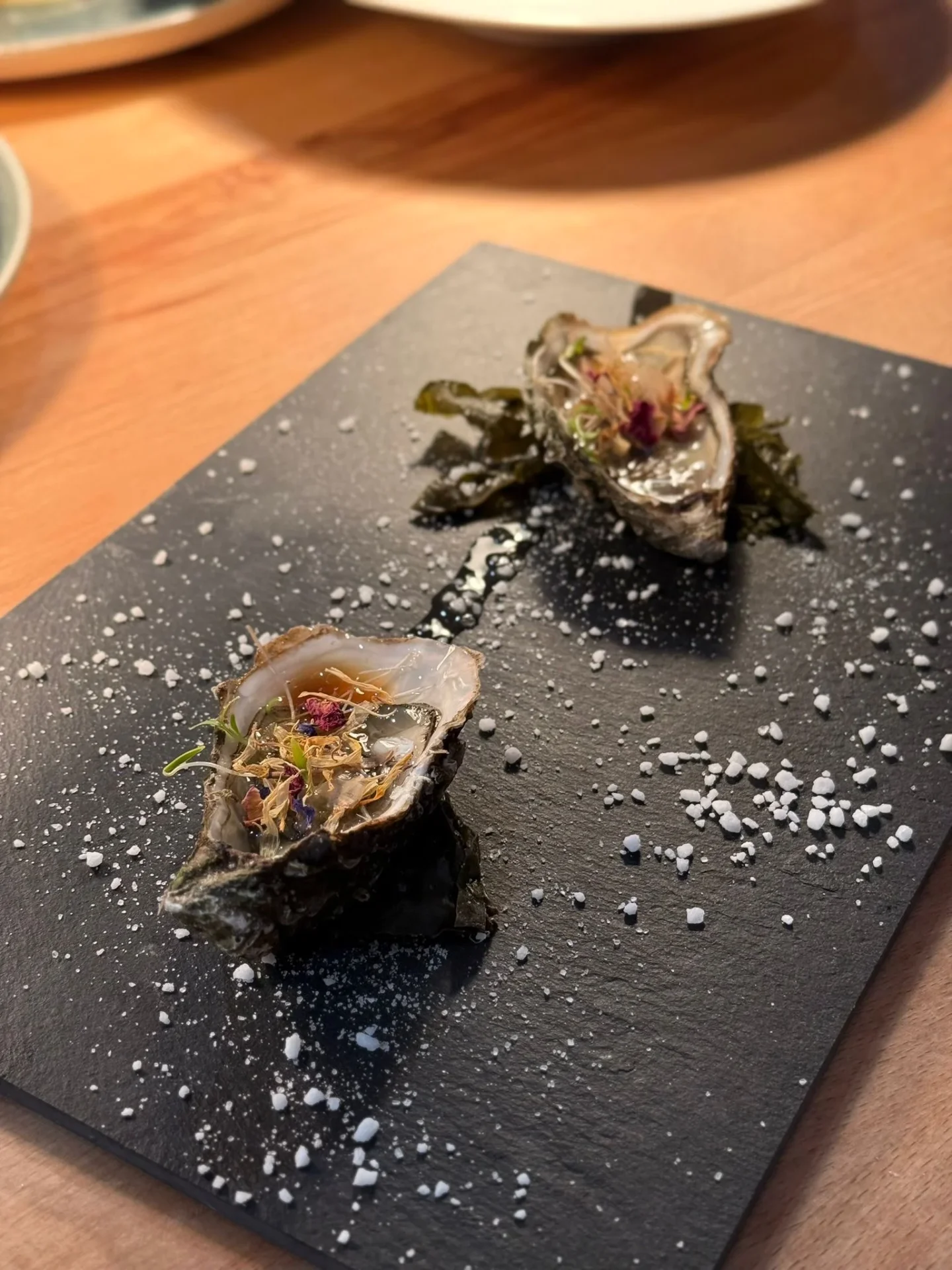 Huîtres, restaurant La Grange